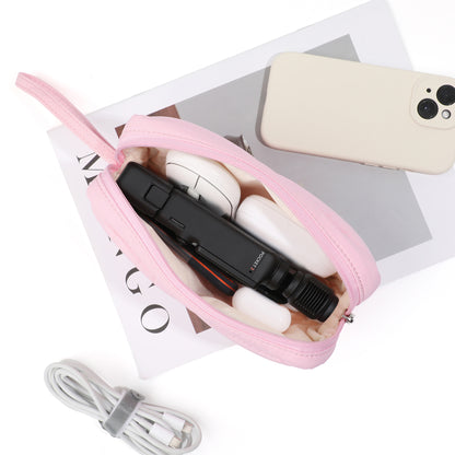 FULL DESIGN Small Cosmetic Pouch Tech Organizer