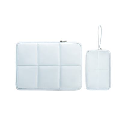 FULL DESIGN Nori Puffy Waterproof 12/13/14/15 inch Laptop Bag with Free Pouch