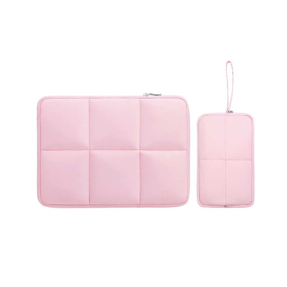 FULL DESIGN Nori Puffy Waterproof 12/13/14/15 inch Laptop Bag with Free Pouch