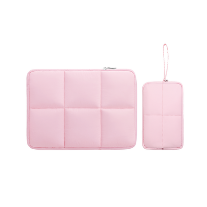 FULL DESIGN Nori Puffy Waterproof 12/13/14/15 inch Laptop Bag with Free Pouch