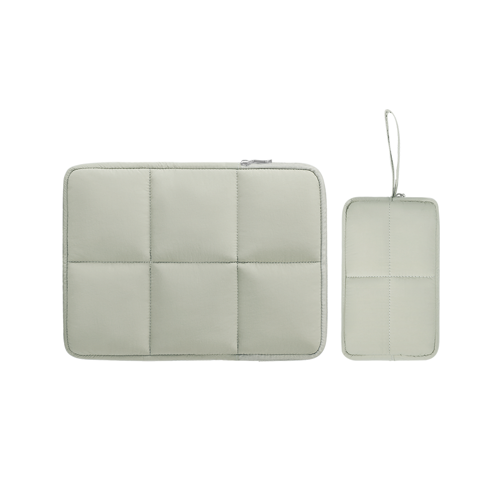 FULL DESIGN Nori Puffy Waterproof 12/13/14/15 inch Laptop Bag with Free Pouch