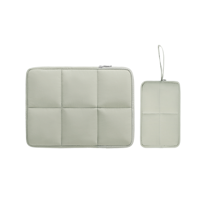 FULL DESIGN Nori Puffy Waterproof 12/13/14/15 inch Laptop Bag with Free Pouch