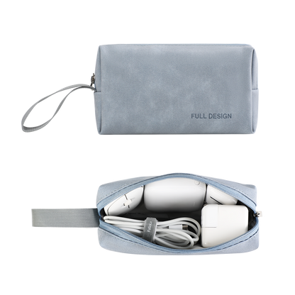 FULL DESIGN Small Cosmetic Pouch Tech Organizer