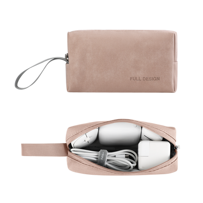 FULL DESIGN Small Cosmetic Pouch Tech Organizer