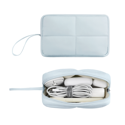 FULL DESIGN Small Cosmetic Pouch Tech Organizer