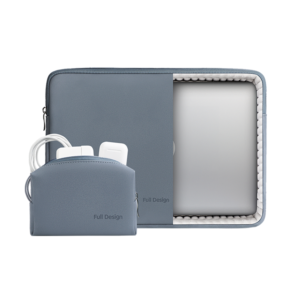 FULL DESIGN Nemo 12-16 Inch Laptop Bag| 360° Air Cushion Anti-Shock Lightweight Office Laptop Sleeve  Free Pouch