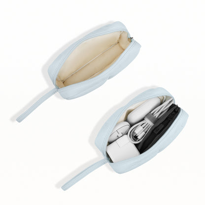 FULL DESIGN Small Cosmetic Pouch Tech Organizer