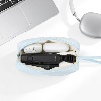 FULL DESIGN Small Cosmetic Pouch Tech Organizer