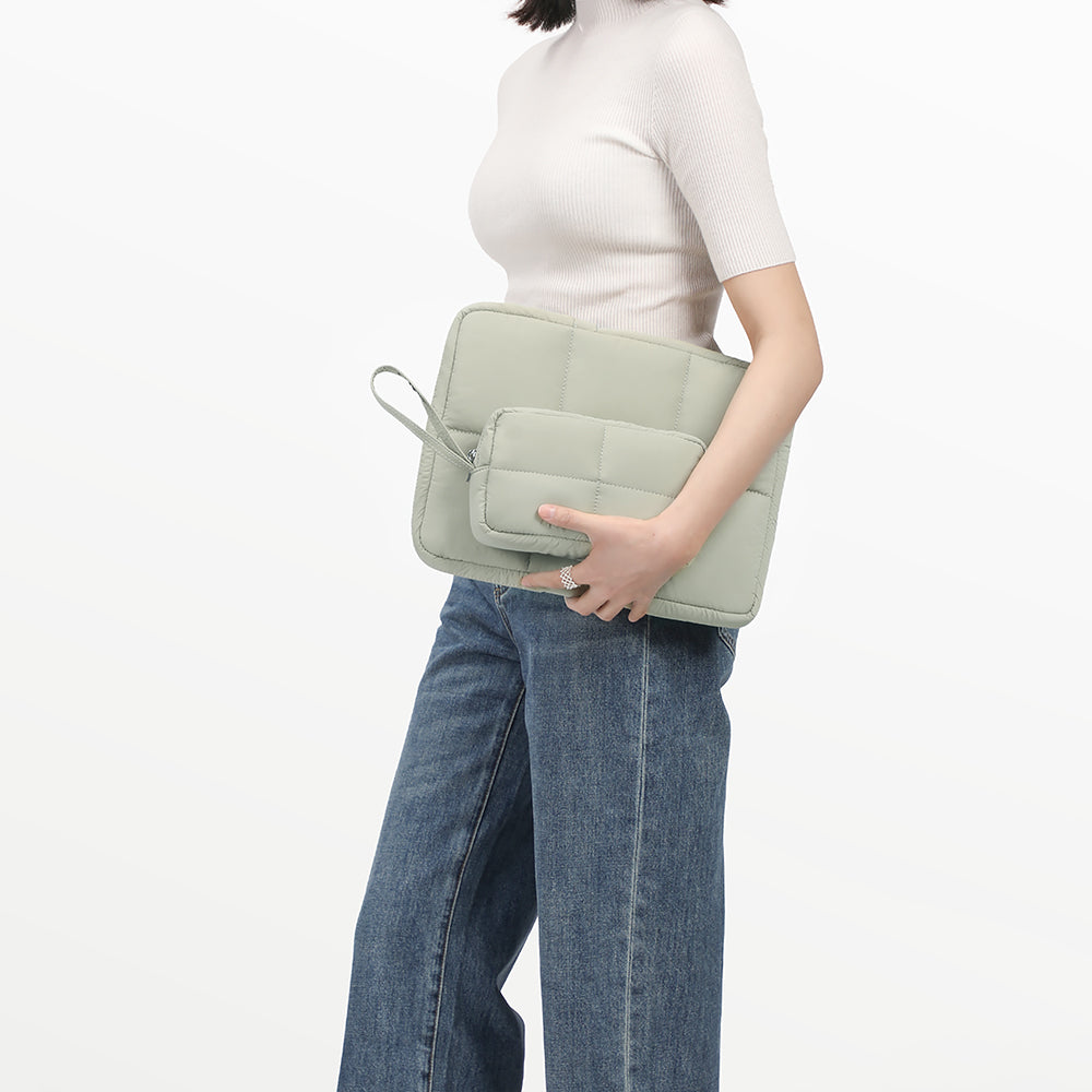 FULL DESIGN Nori Puffy Waterproof 12/13/14/15 inch Laptop Bag with Free Pouch