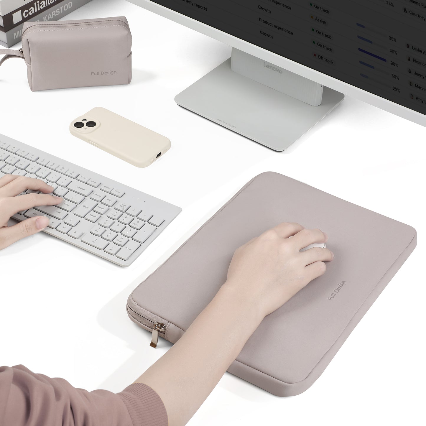 FULL DESIGN Nemo 12-16 Inch Laptop Bag| 360° Air Cushion Anti-Shock Lightweight Office Laptop Sleeve  Free Pouch