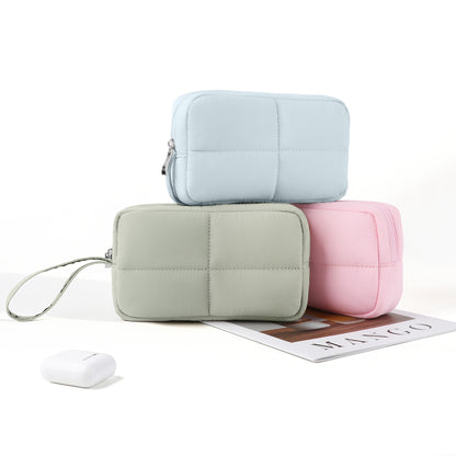 FULL DESIGN Small Cosmetic Pouch Tech Organizer