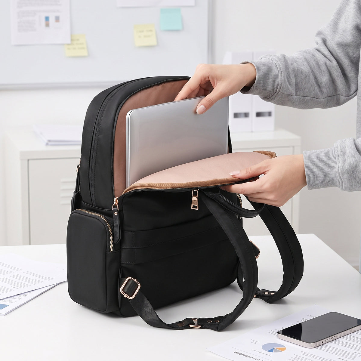 Sophia Multi-Pocket  Backpack
